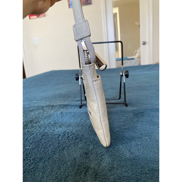 Hobo The Original Cristel Convertible Wristlet Gray Leather 3 Zip gray - Picture 2 of 10